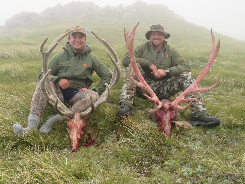 two big stags from the main divide first lite
