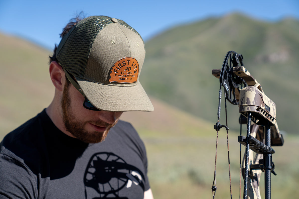first lite and meateater logowear hats