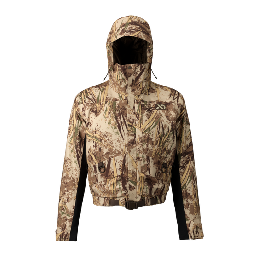 First Lite Migrator wader jacket typha front