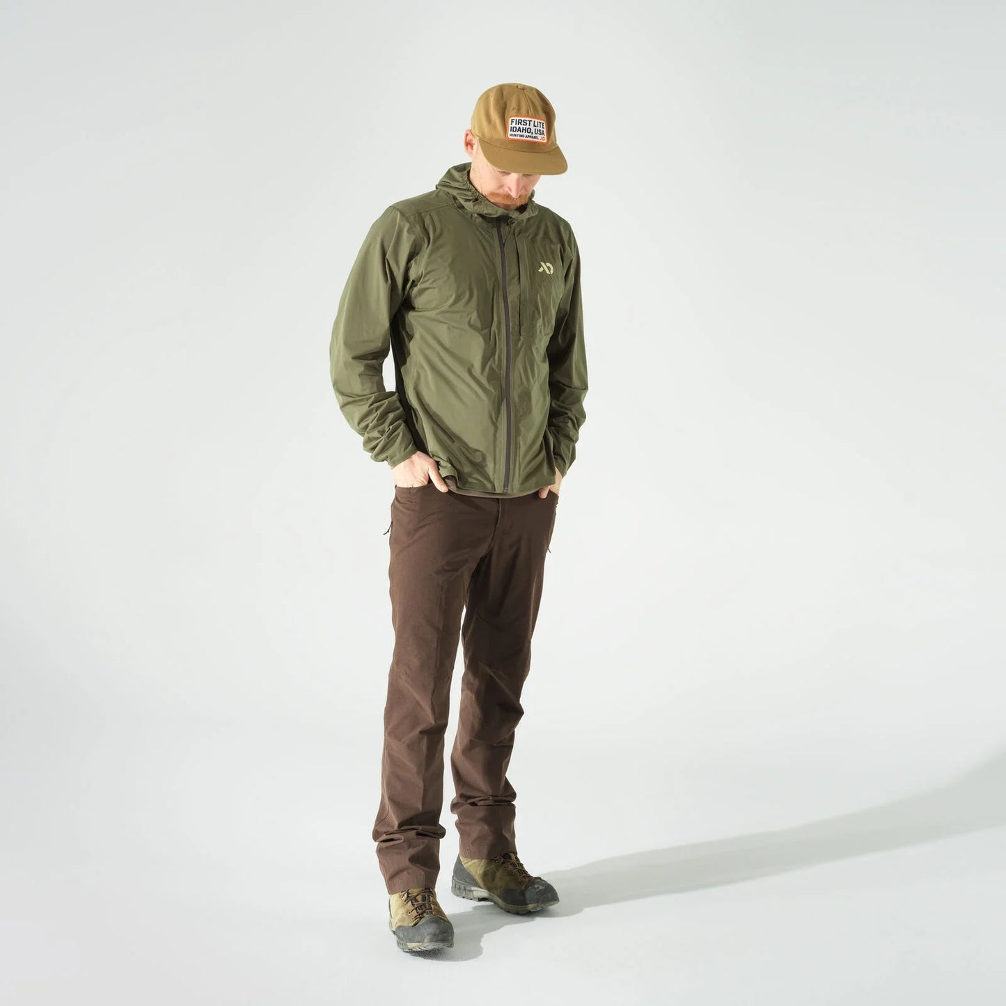 First Lite Flashstorm Jacket Conifer front