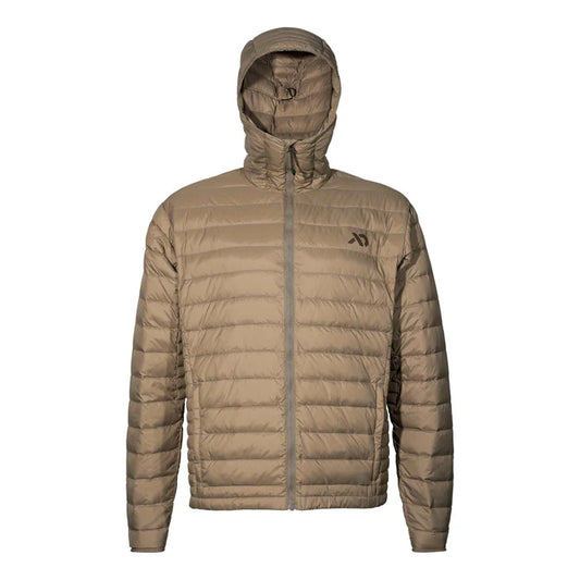 first lite brooks down sweater walnut