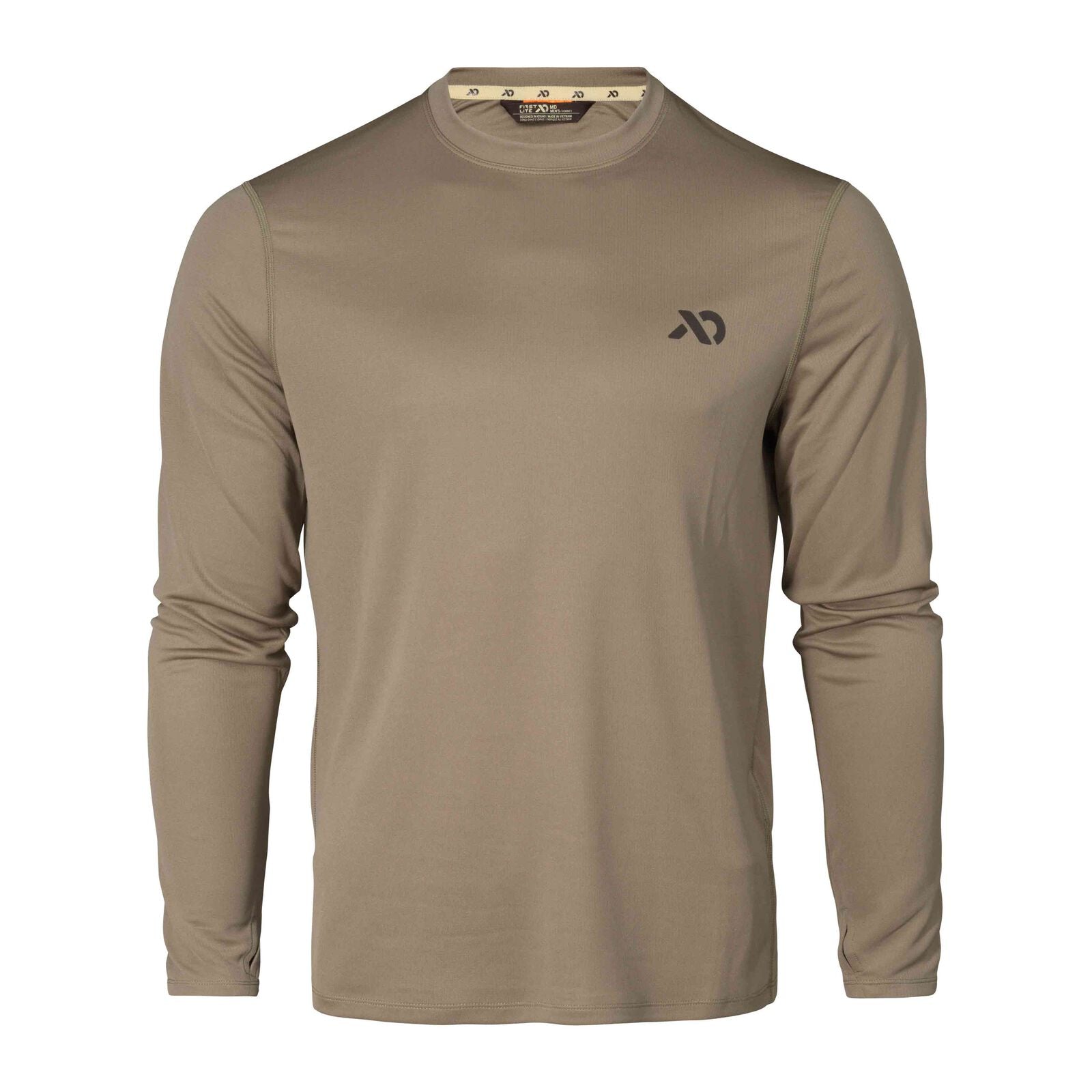 First Lite Yuma Synthetic Long Sleeve Crew walnut
