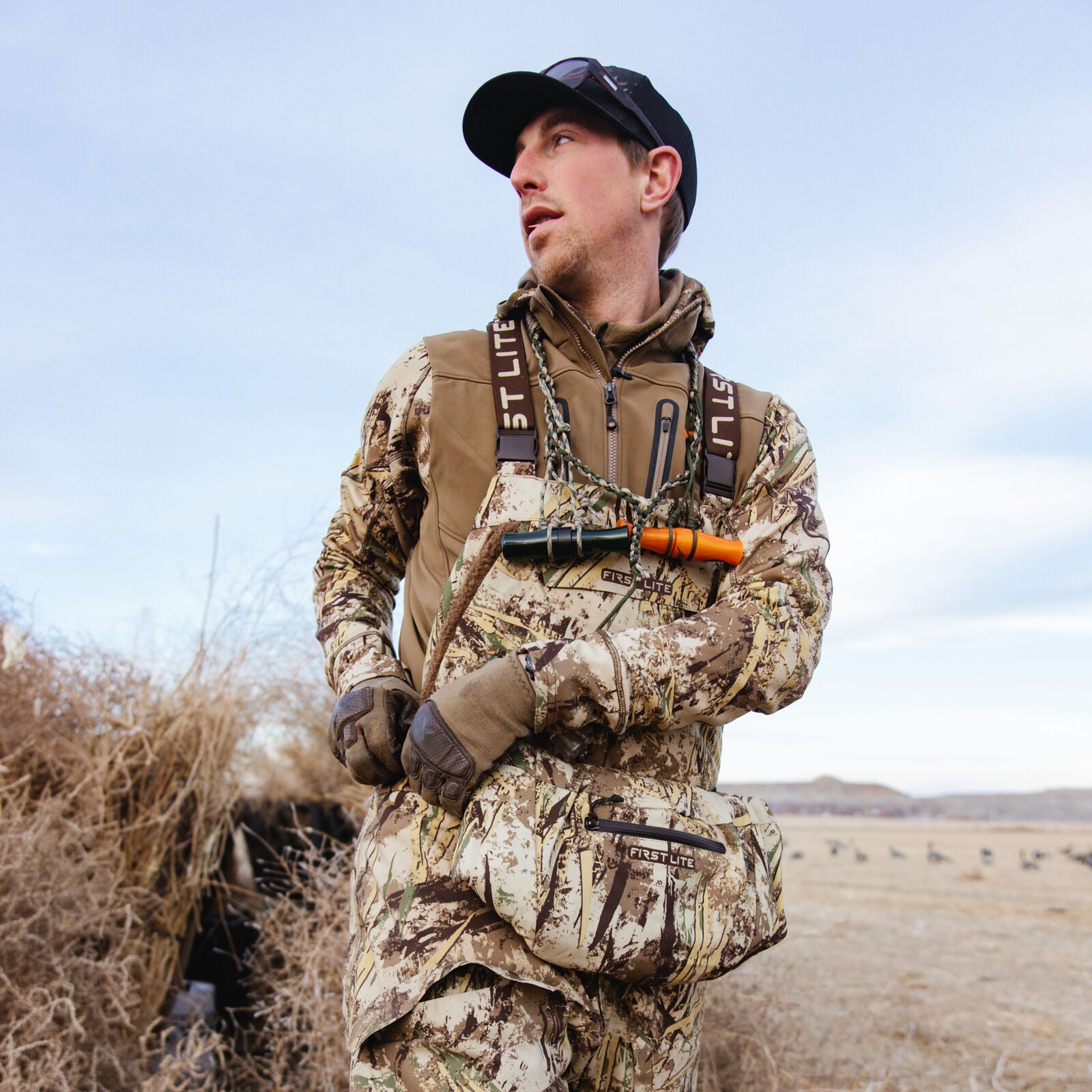 First Lite Refuge Muff typha use