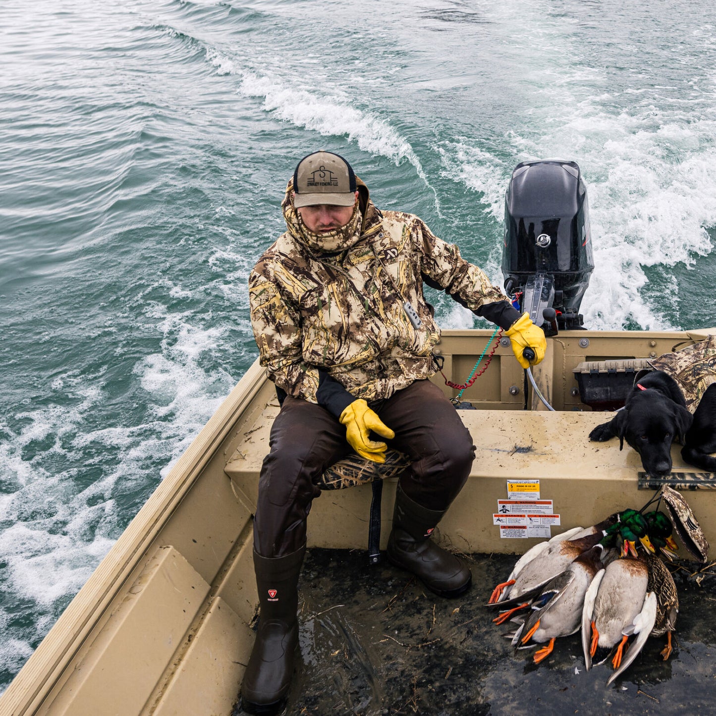 First Lite Refuge Parka boat