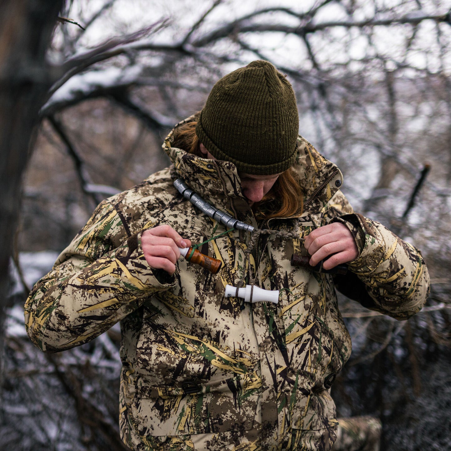 First Lite Refuge Parka call lanyard