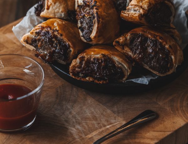 Venison Caramelised Onion and Camembert Sausage Rolls