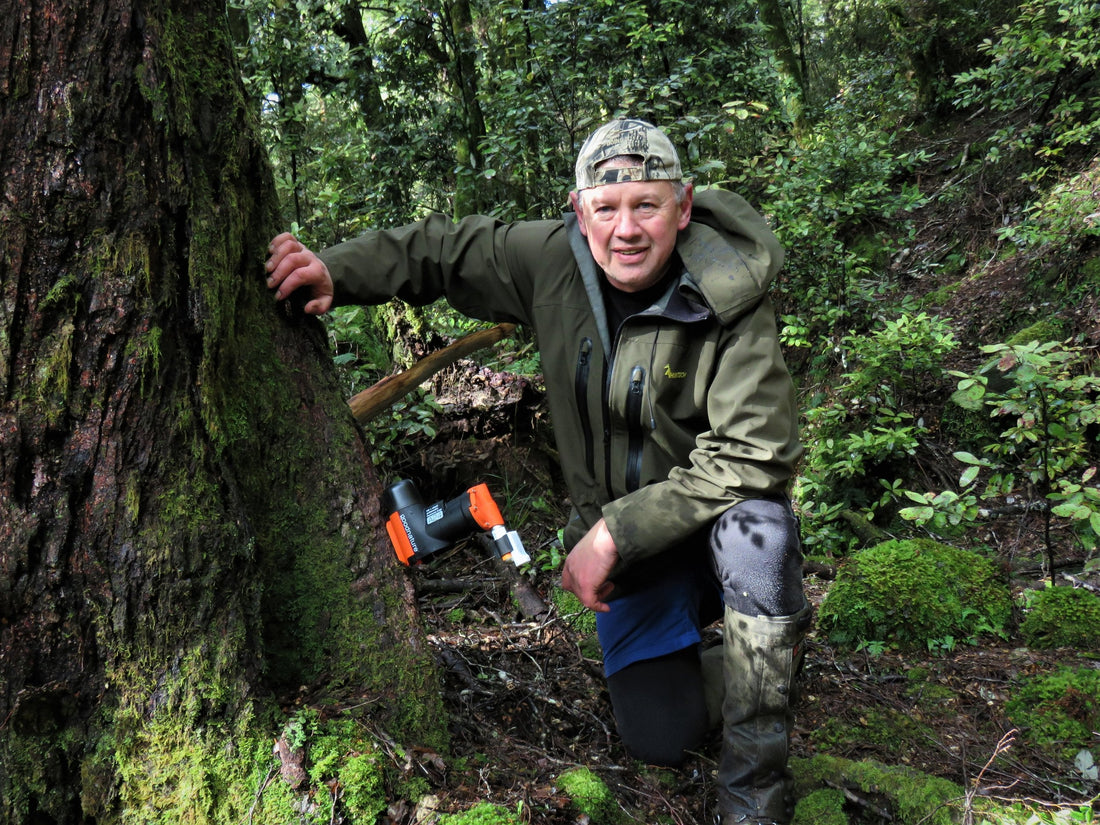new zealand hunter setting good nature trap