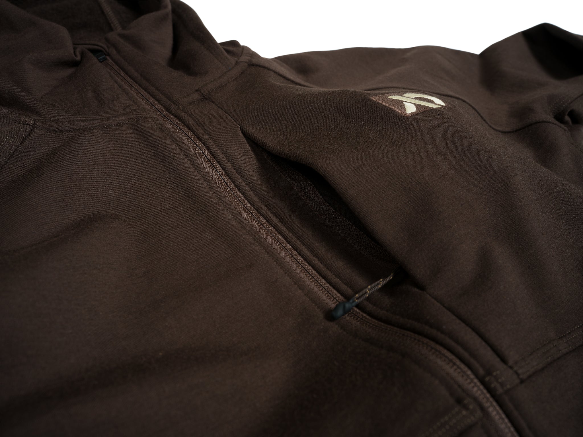 First Lite Rugged Wool Hoody Pocket