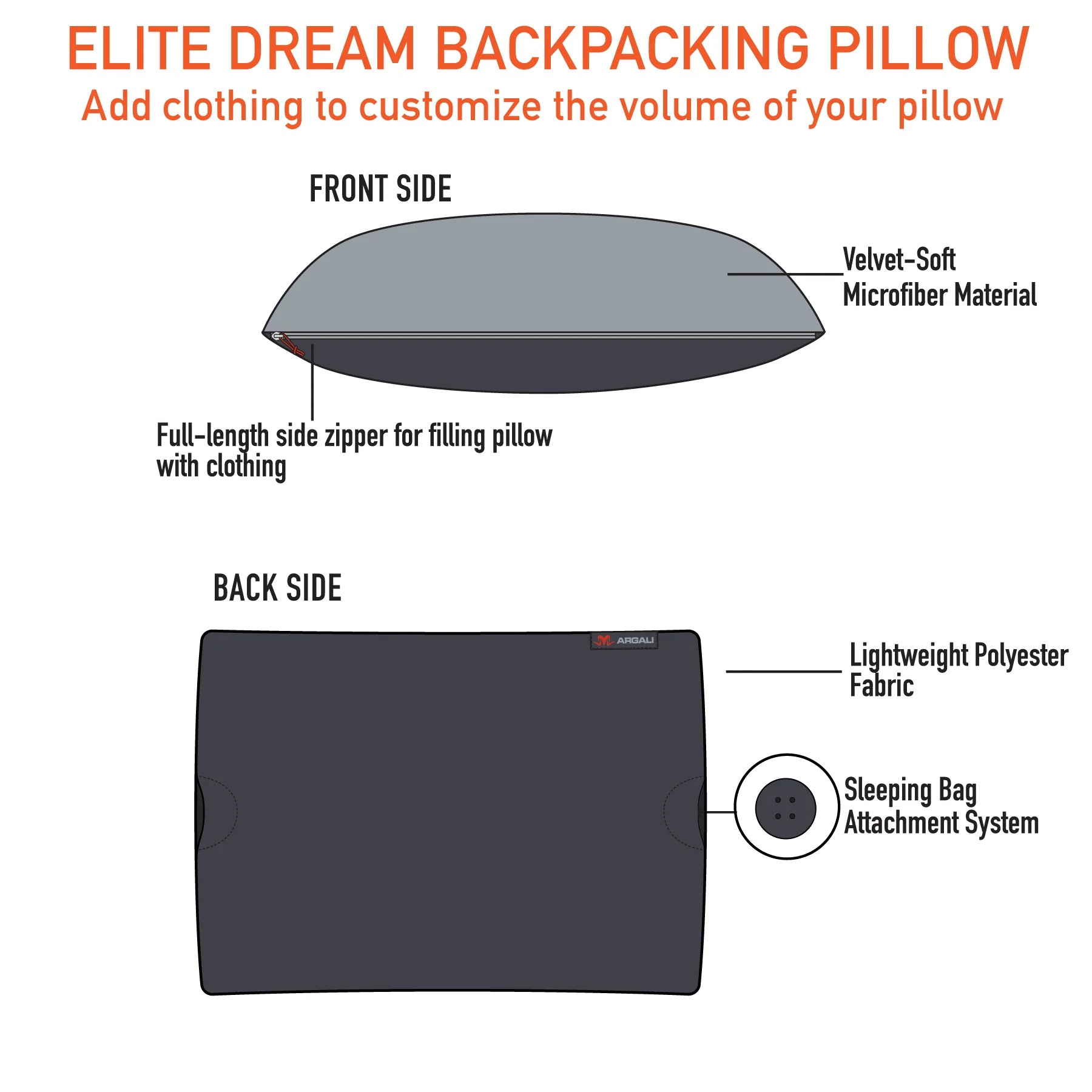 Argali Elite Dream Backpacking Pillow 7