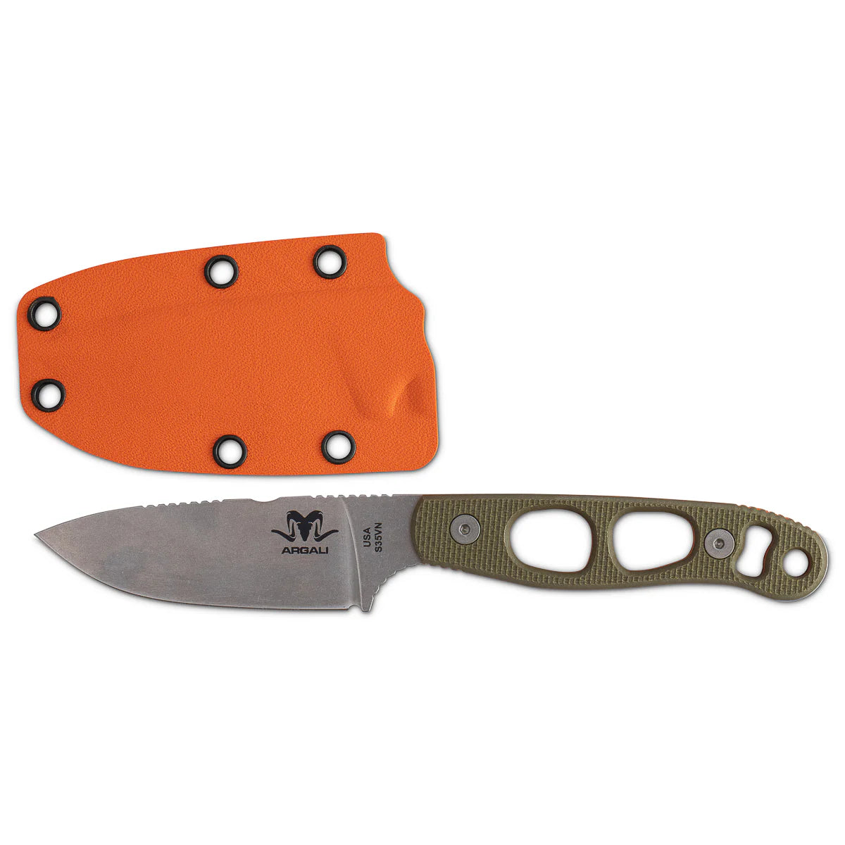 Argali Serac Knife Orange Shealth