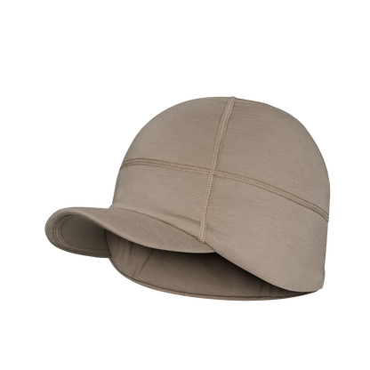 First Lite Rugged Wool Brimmed Beanie walnut 2