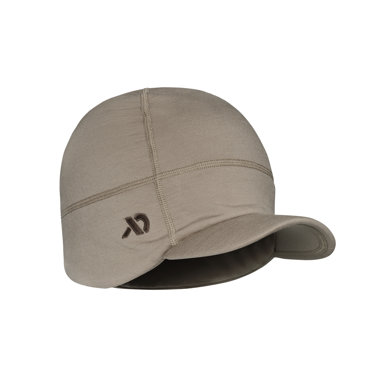First Lite Rugged Wool Brimmed Beanie walnut 1