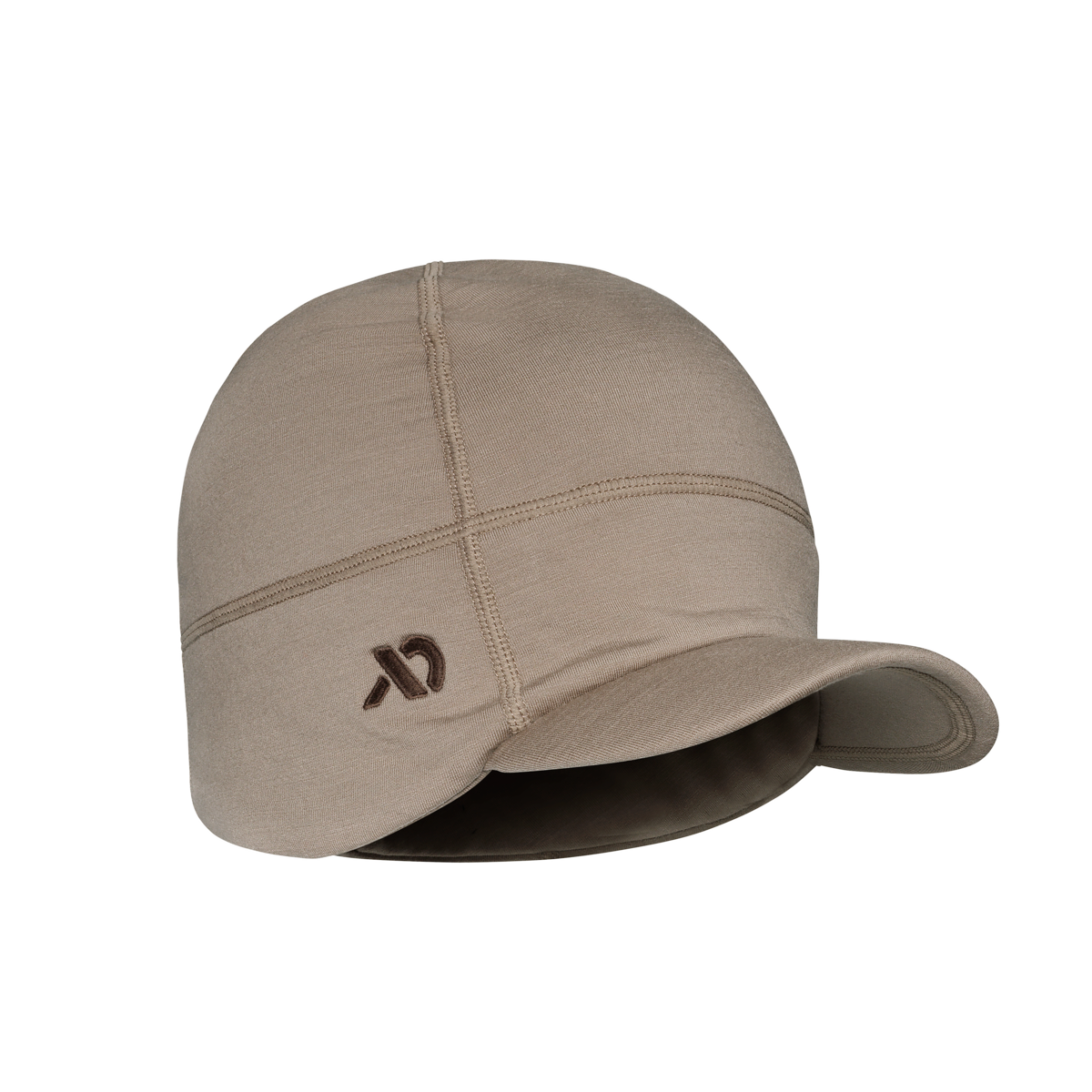 First Lite Rugged Wool Brimmed Beanie walnut 1