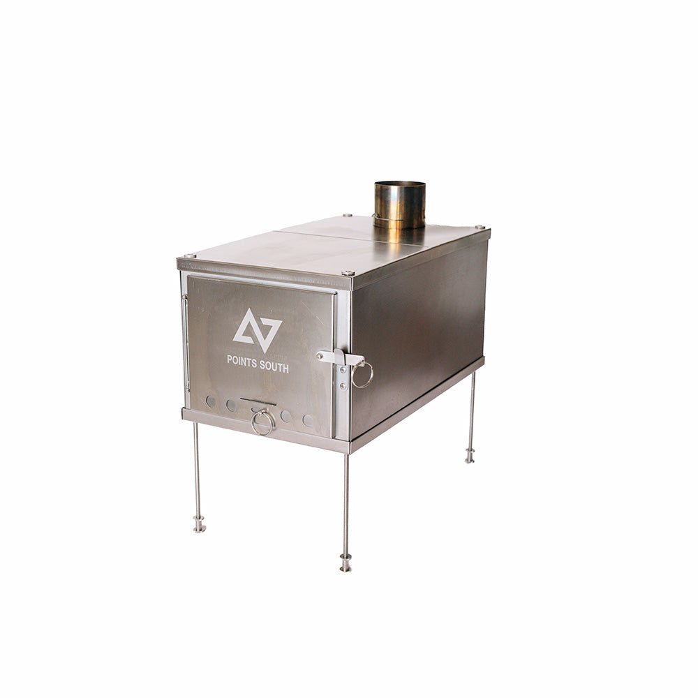 PointsSouth tipi stove titanium front