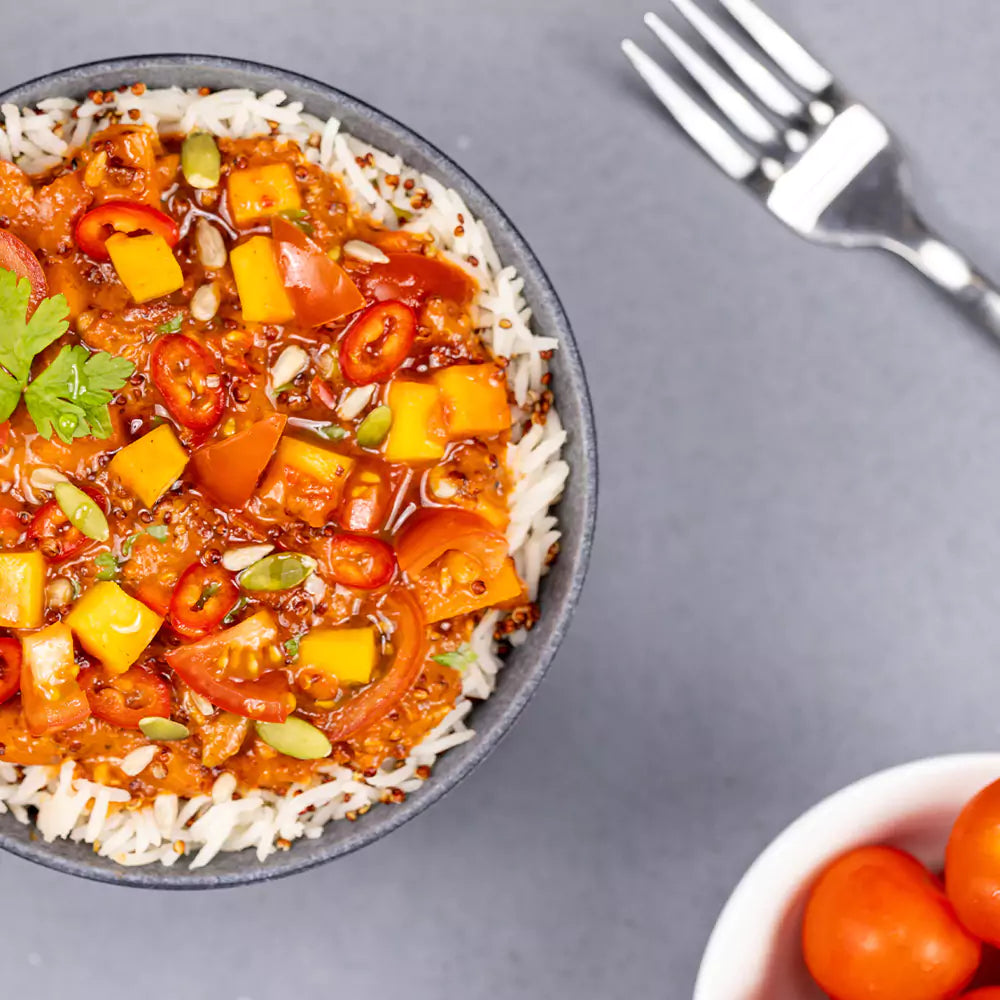 Radix Nutrition Indian Mexican Chilli meal