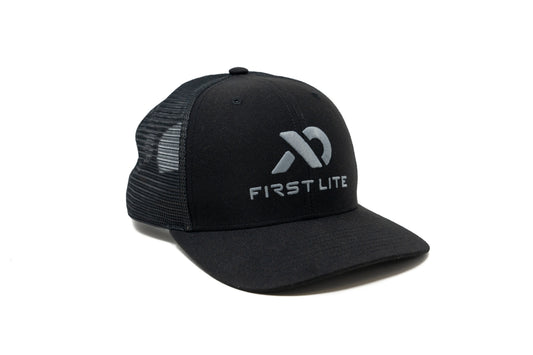 First Lite Black Logo Trucker