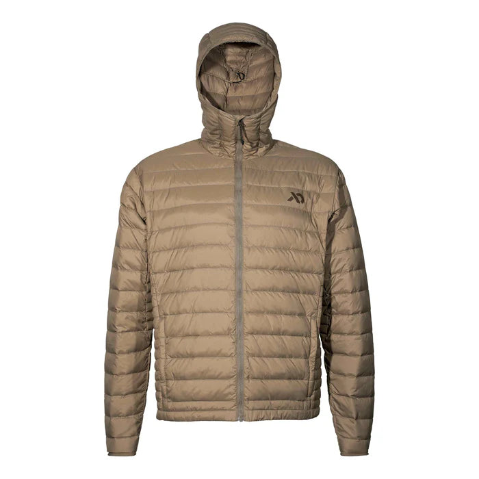first lite brooks down sweater walnut