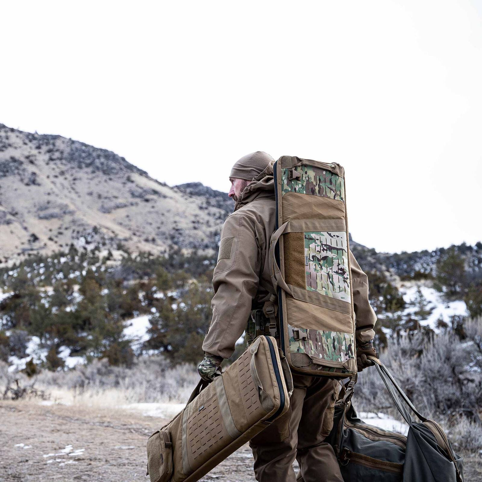 FHF Gear Tac Mtn Rifle Case Coyote Carry