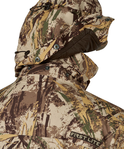 First Lite Refuge Parka hood detach