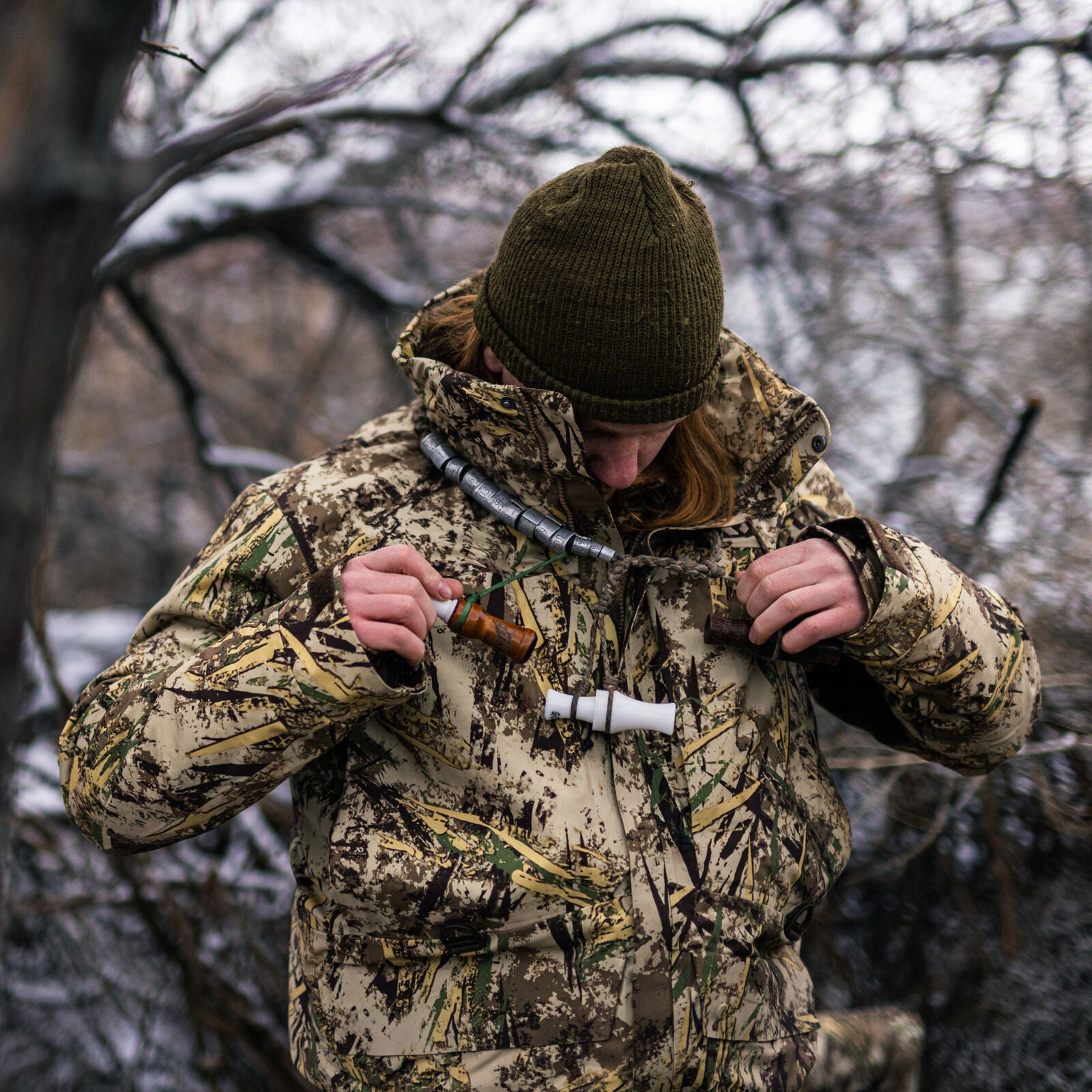 First Lite Refuge Parka call lanyard